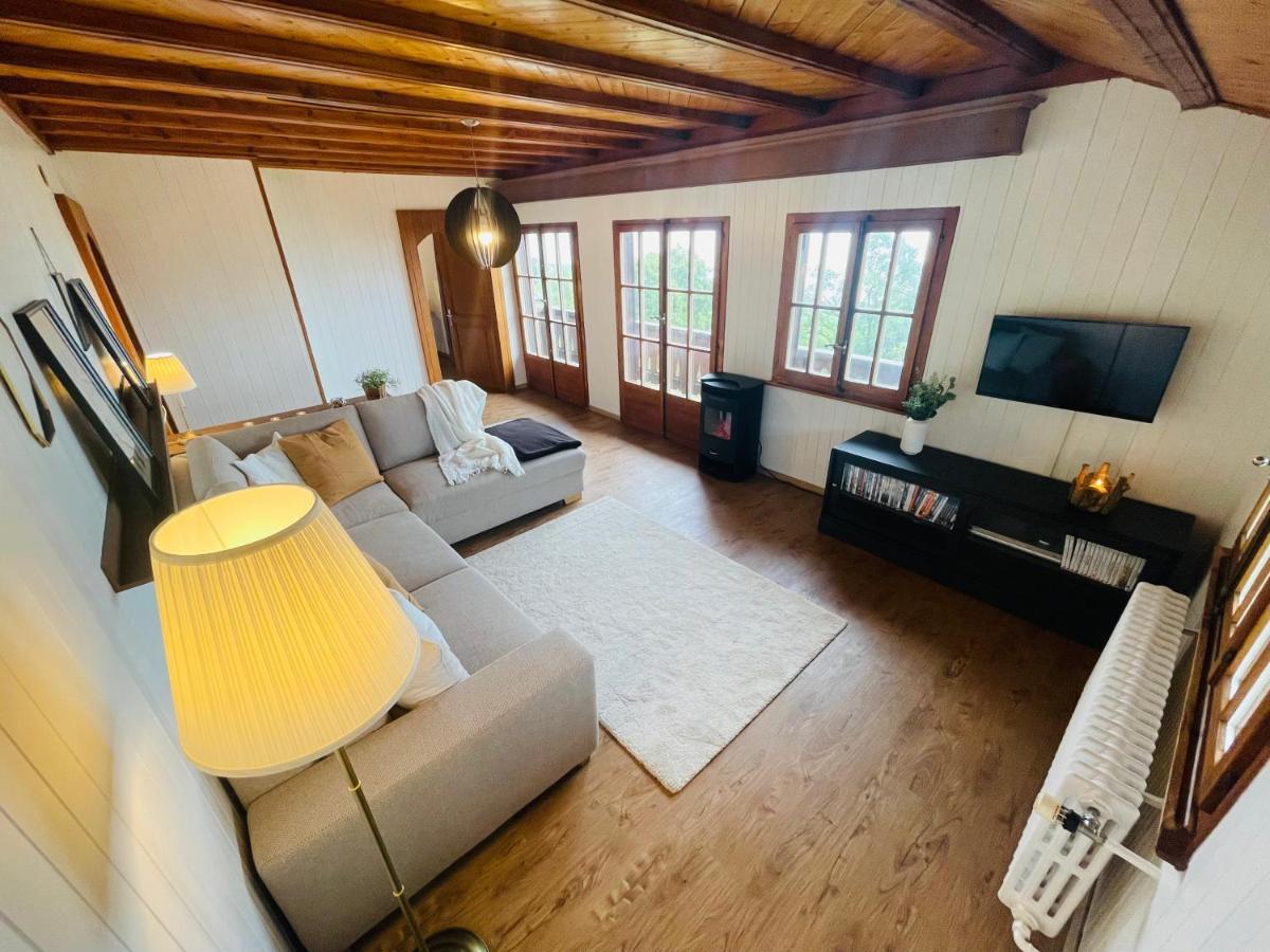 Chalet 4 Personnes Avec Sauna 莱森 外观 照片