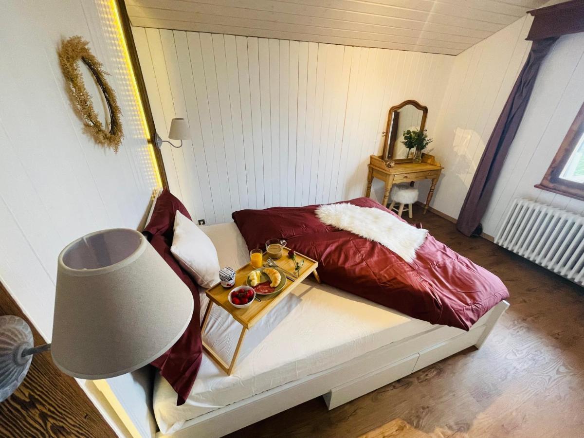 Chalet 4 Personnes Avec Sauna 莱森 外观 照片