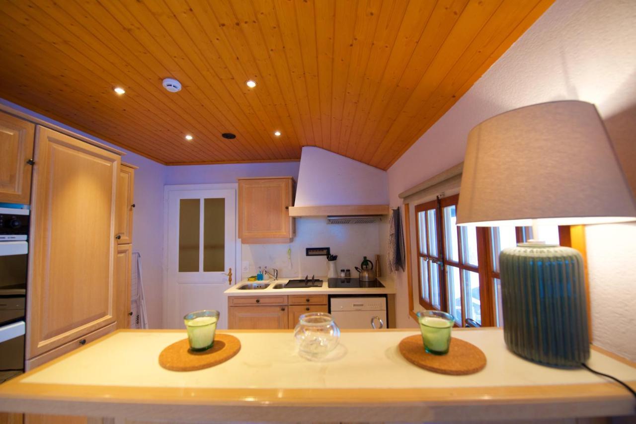 Chalet 4 Personnes Avec Sauna 莱森 外观 照片