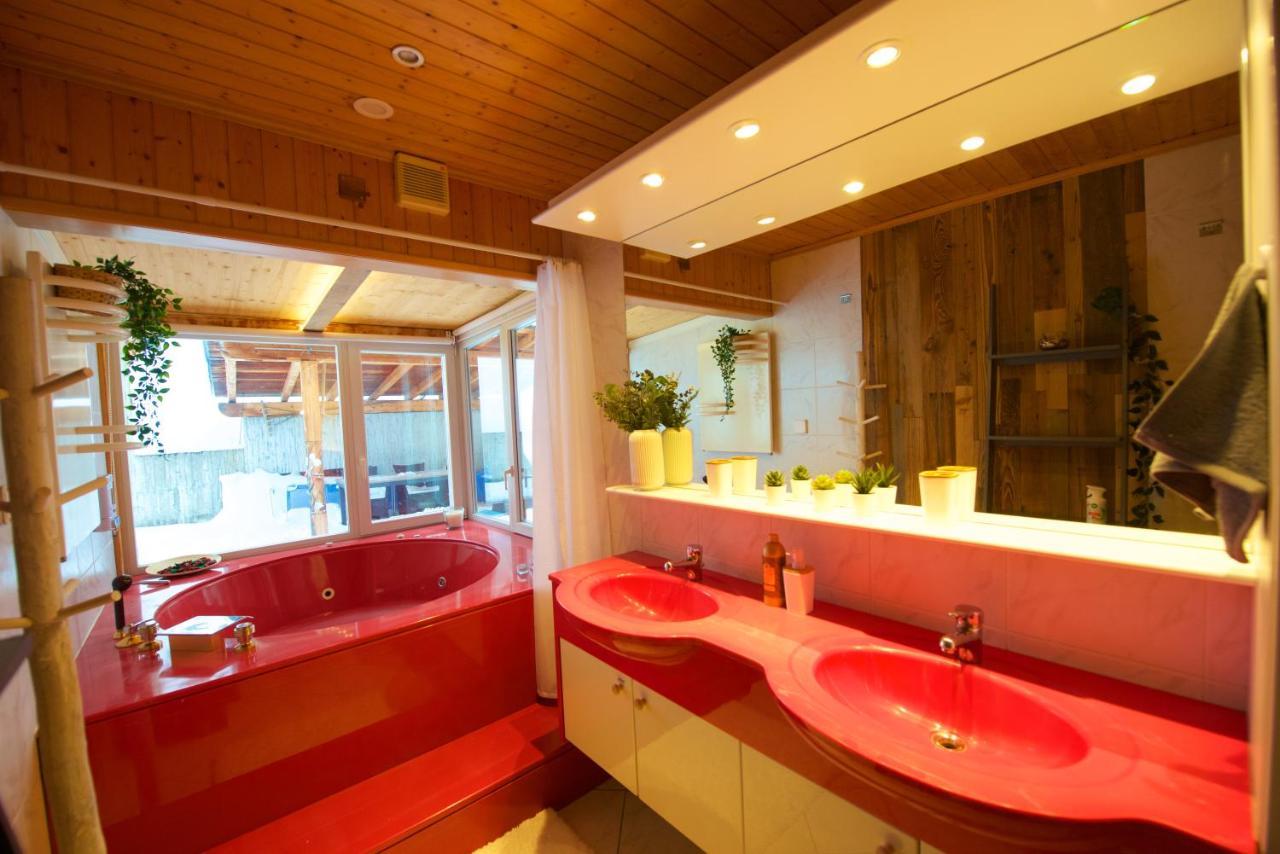Chalet 4 Personnes Avec Sauna 莱森 外观 照片