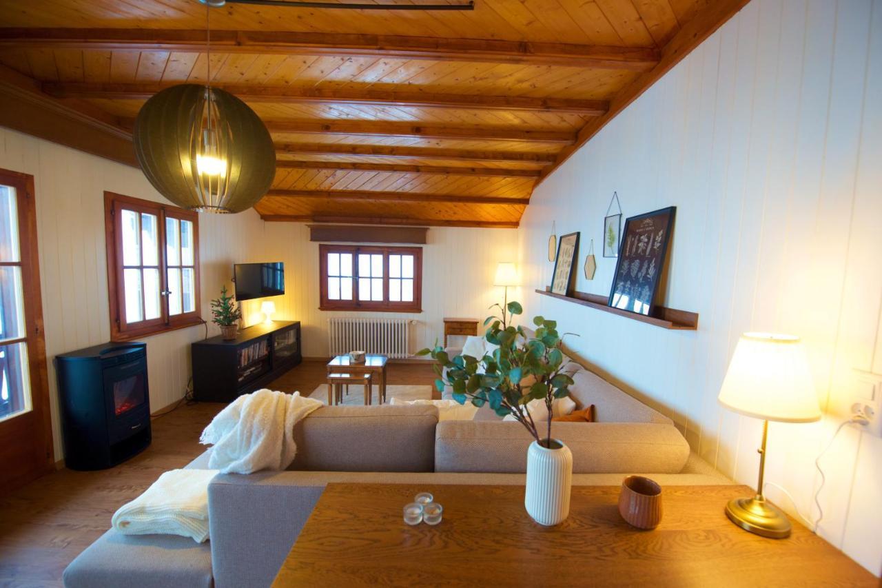 Chalet 4 Personnes Avec Sauna 莱森 外观 照片