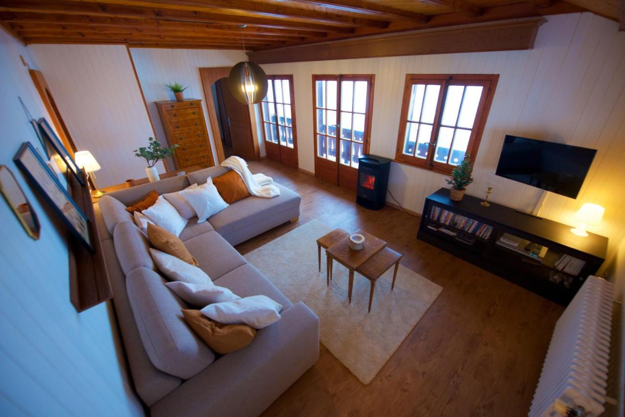 Chalet 4 Personnes Avec Sauna 莱森 外观 照片
